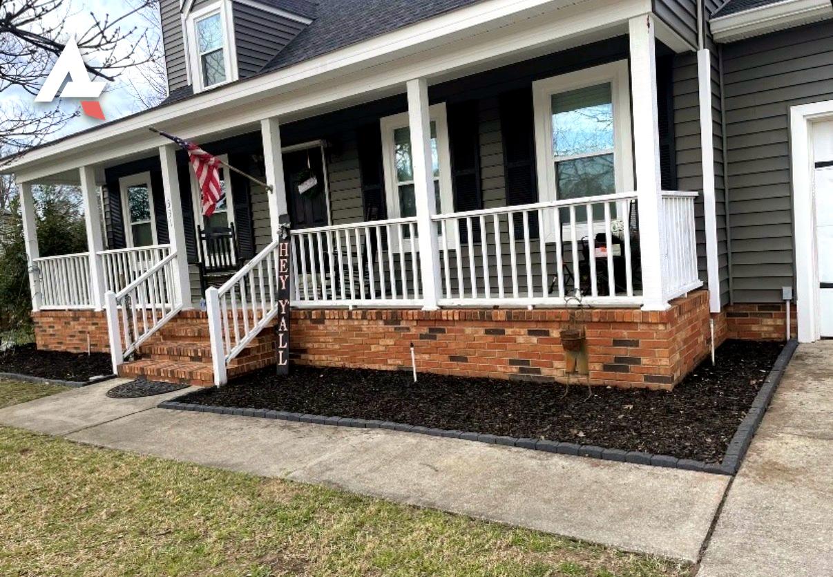 Mulch & Pine Straw Before & After in Augusta, GA