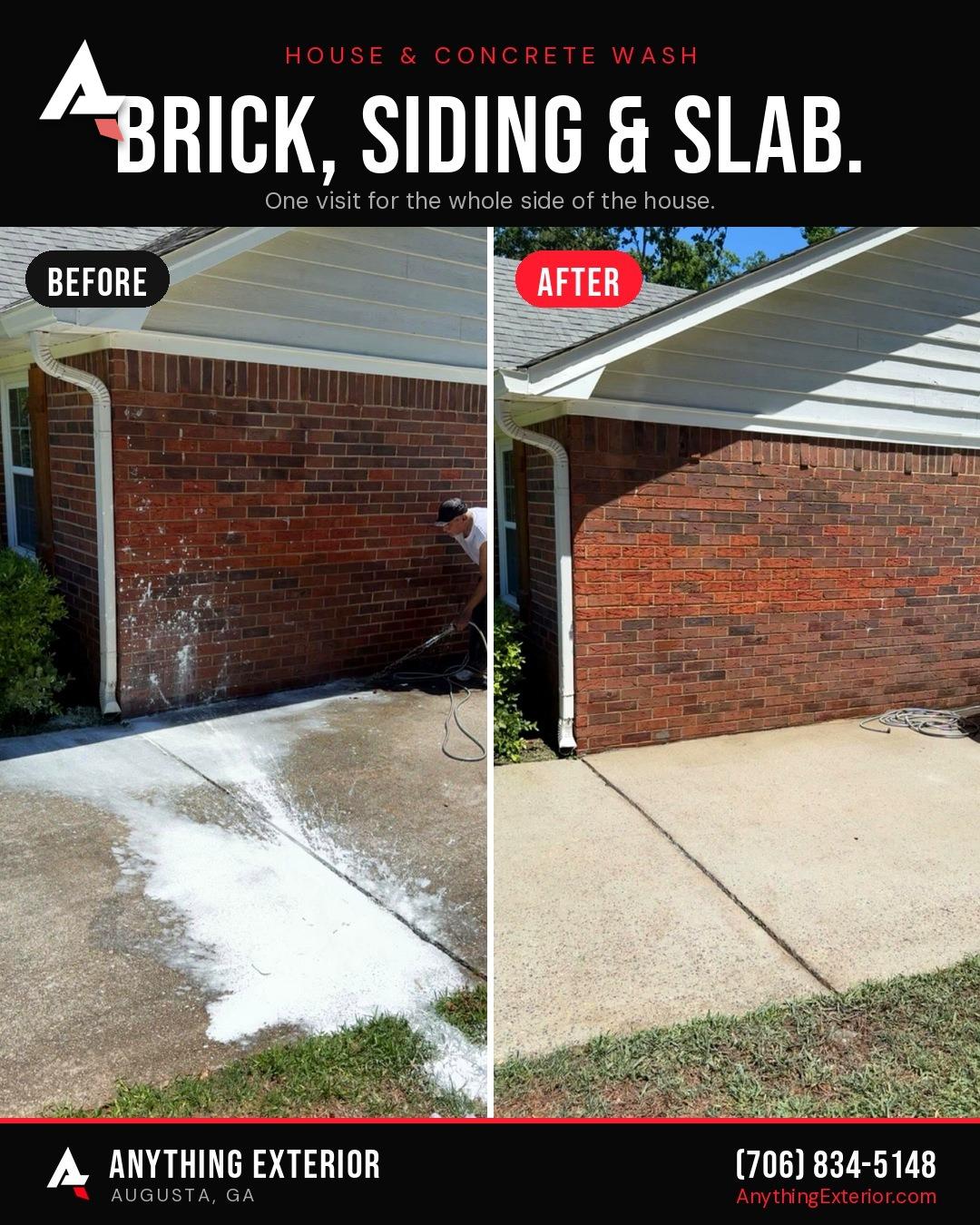 Pressure Washing job in Augusta, GA by Anything Exterior